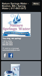 Mobile Screenshot of naturespringswater.com